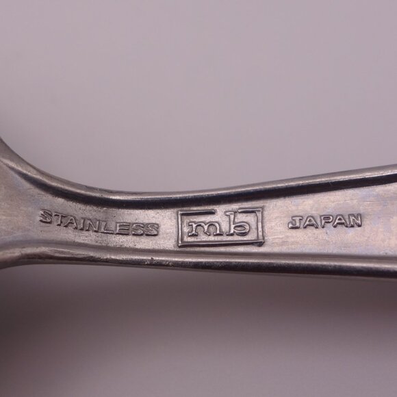 Set of Four(4) Stainless MB Japan Faux Bone Spoons - Picture 12 of 15